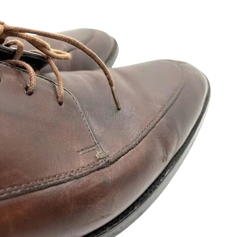 Cole Haan Grand OS Mens Dark Brown Genuine Leather Oxford Dress Shoes sz 11